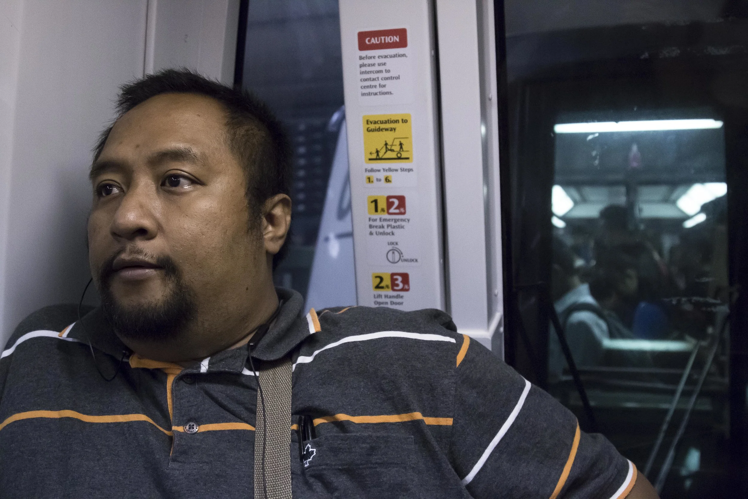 Mohd Hisham on the Sengkang LRT