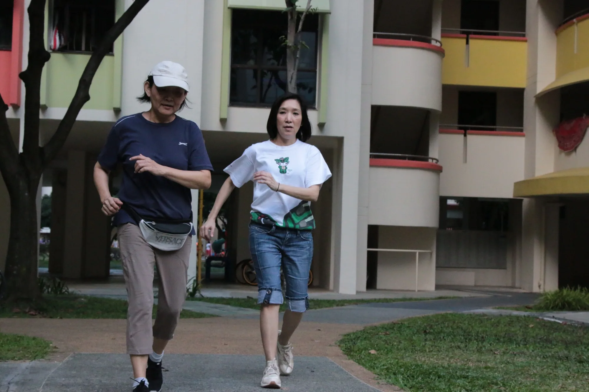 Colleen Chiam (left) with her sister Ann